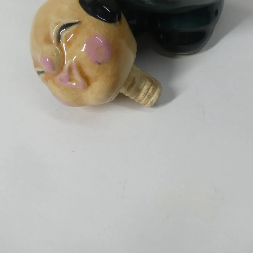 Figural Decanter Bottle Japan Vintage Waiter Bartender Novelty Caricature MCM